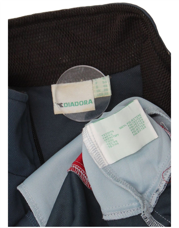 Ανδρική φόρμα DIADORA Top Jacket UK 38 Medium Navy Blue Colourblock