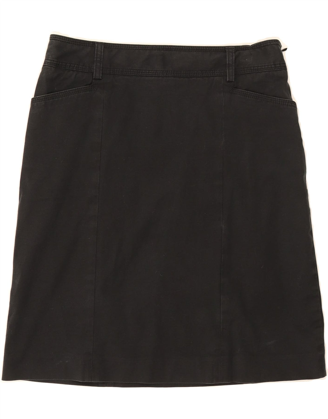 J. CREW Womens A-Line Skirt US 6 Medium W30 Black Cotton Vintage J. Crew and Second-Hand J. Crew from Messina Hembry 