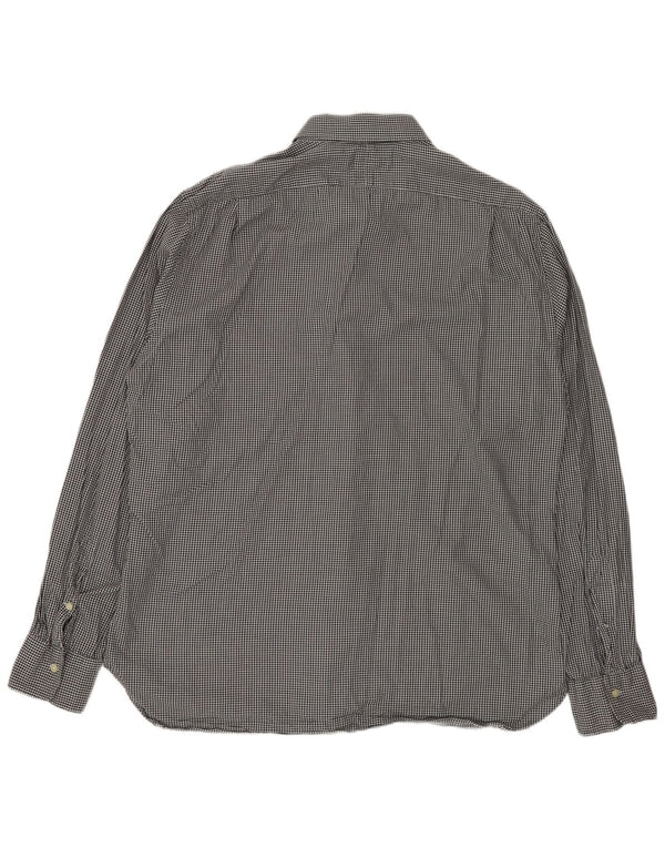 Polo Ralph Lauren Ανδρικό πουκάμισο Slim Fit Μέγεθος 17 XL Μαύρο βαμβακερό Gingham