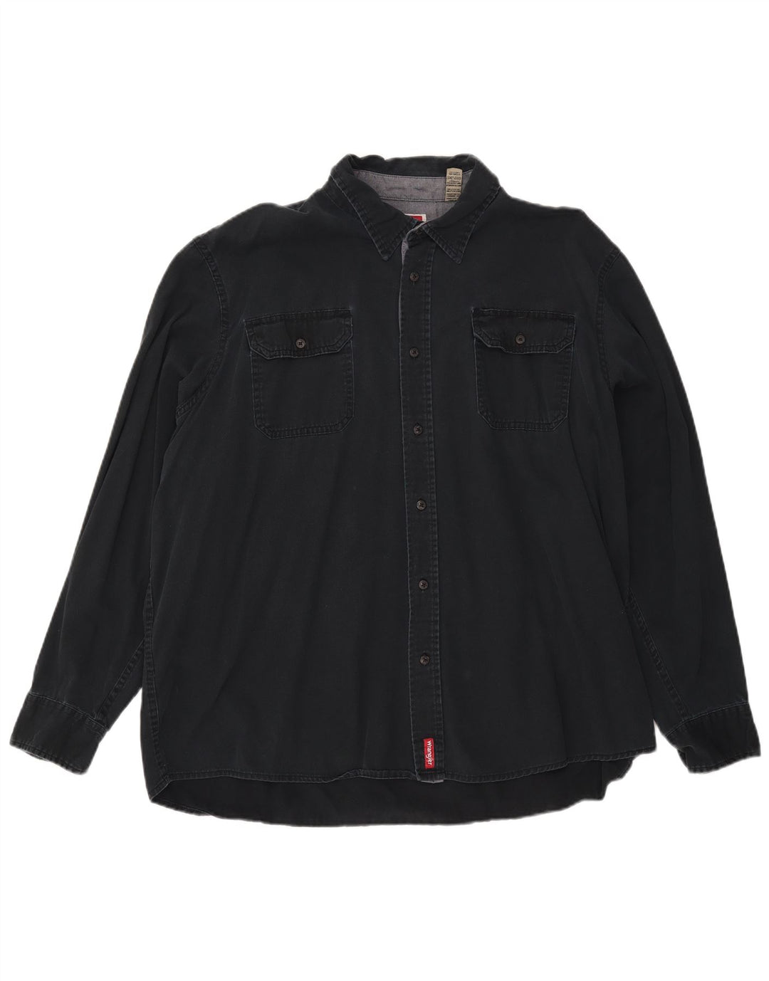 Ανδρικό πουκάμισο Wrangler 2XL Navy Blue Cotton