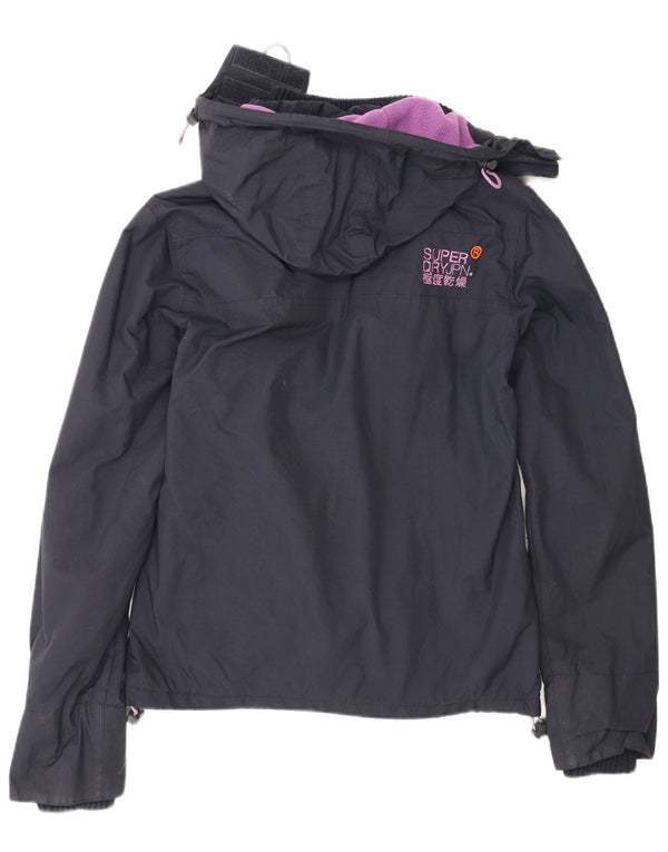 Superdry γυναικείο μπουφάν Windcheater με κουκούλα αντιανεμικό UK 6 XS Navy Blue