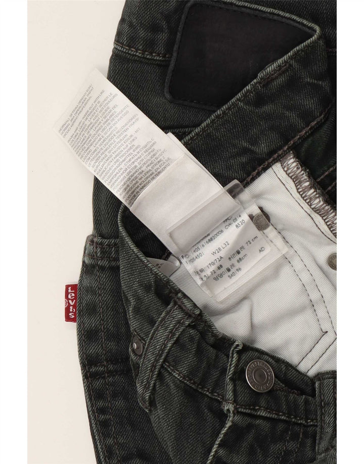 Γυναικείο Slim Jeans Levi's W28 L32 Πράσινο βαμβακερό