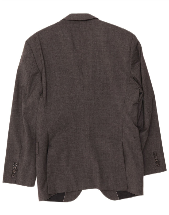 HUGO BOSS Ανδρικό μπουφάν σακάκι με 2 κουμπιά EU 48 Μεσαίο γκρι μαλλί