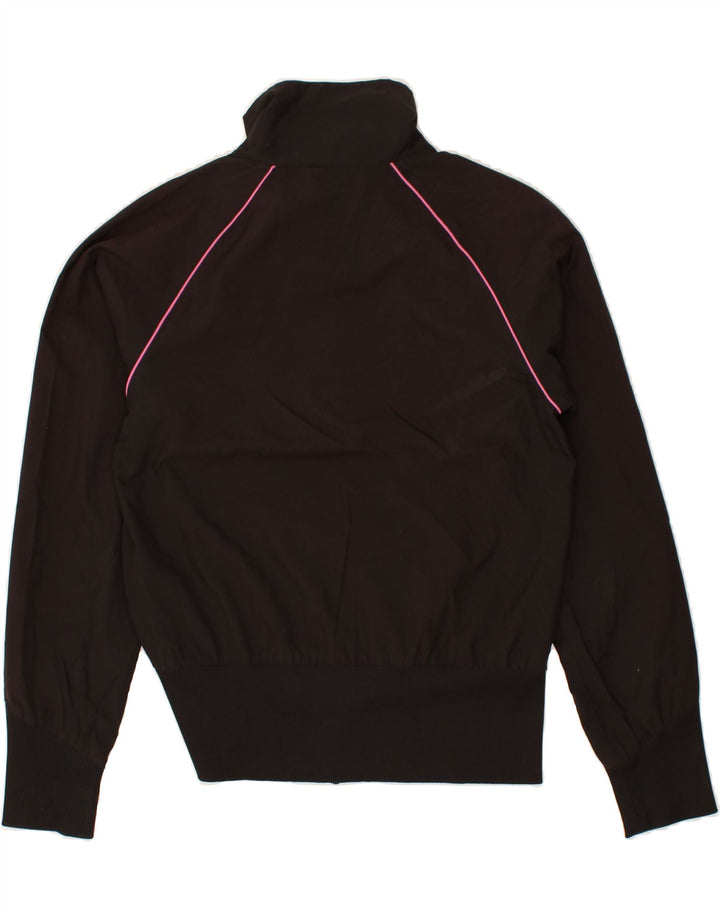 PUMA Womens Tracksuit Top Jacket UK 12 Medium Black | Vintage Puma | Thrift | Second-Hand Puma | Used Clothing | Messina Hembry 