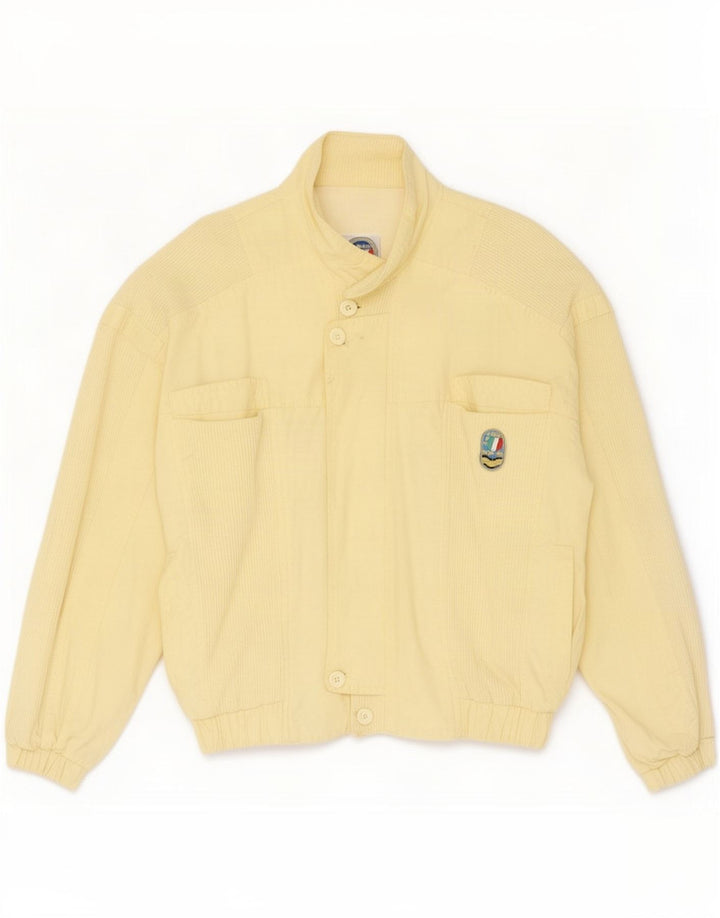 POP 84 Ανδρικό Bomber Jacket UK 40 Large Yellow Cotton