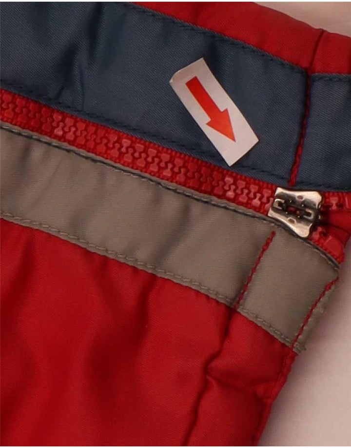 Vintage Ανδρικό Bomber Jacket UK 36 Small Red Colourblock Polyester
