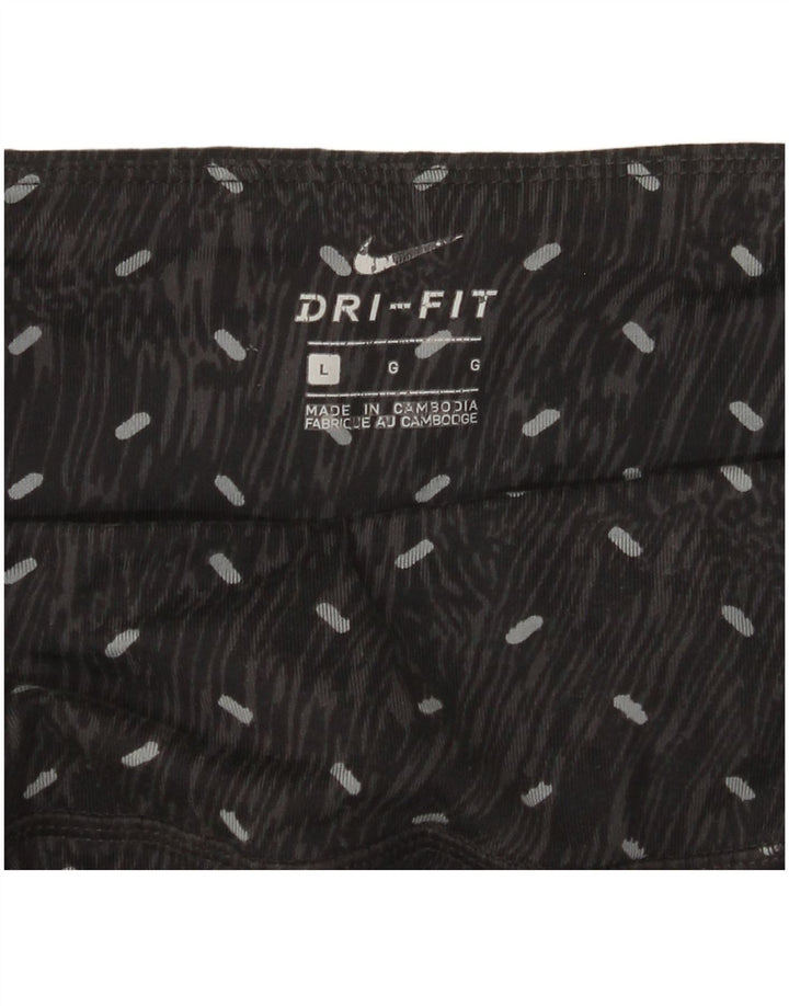 Γυναικεία κολάν Nike Dri Fit UK 14 Large Black Spotted