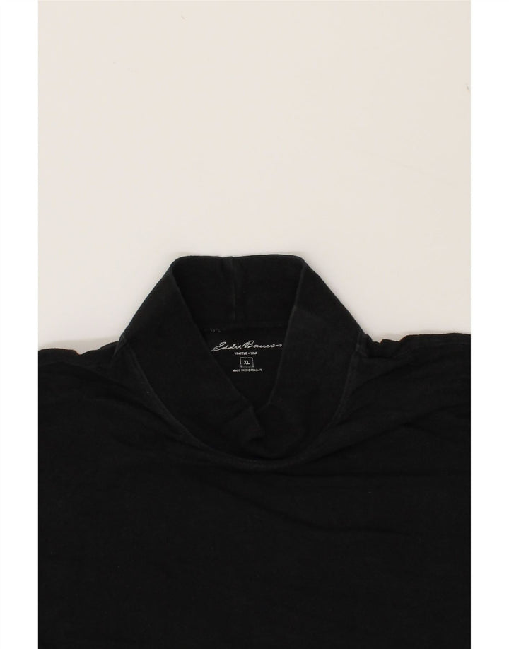 EDDIE BAUER Mens T-Shirt Top XL Black Cotton Vintage Eddie Bauer and Second-Hand Eddie Bauer from Messina Hembry 