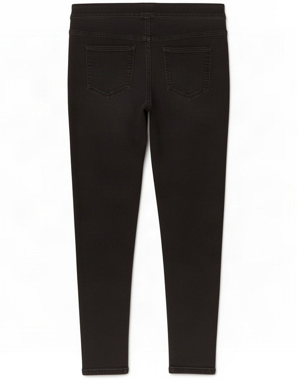 Marks & Spencer Womens Jegging Jeans UK 14 Medium W30 L24 Black Cotton