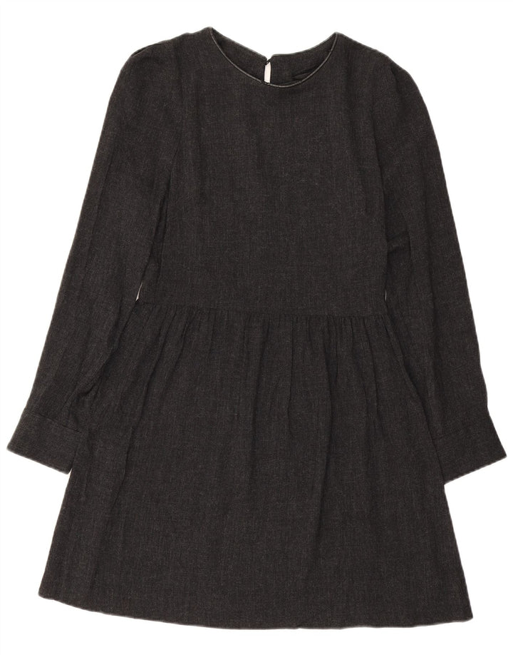 Zara Γυναικείο μακρυμάνικο φόρεμα A-Line UK 10 Small Grey