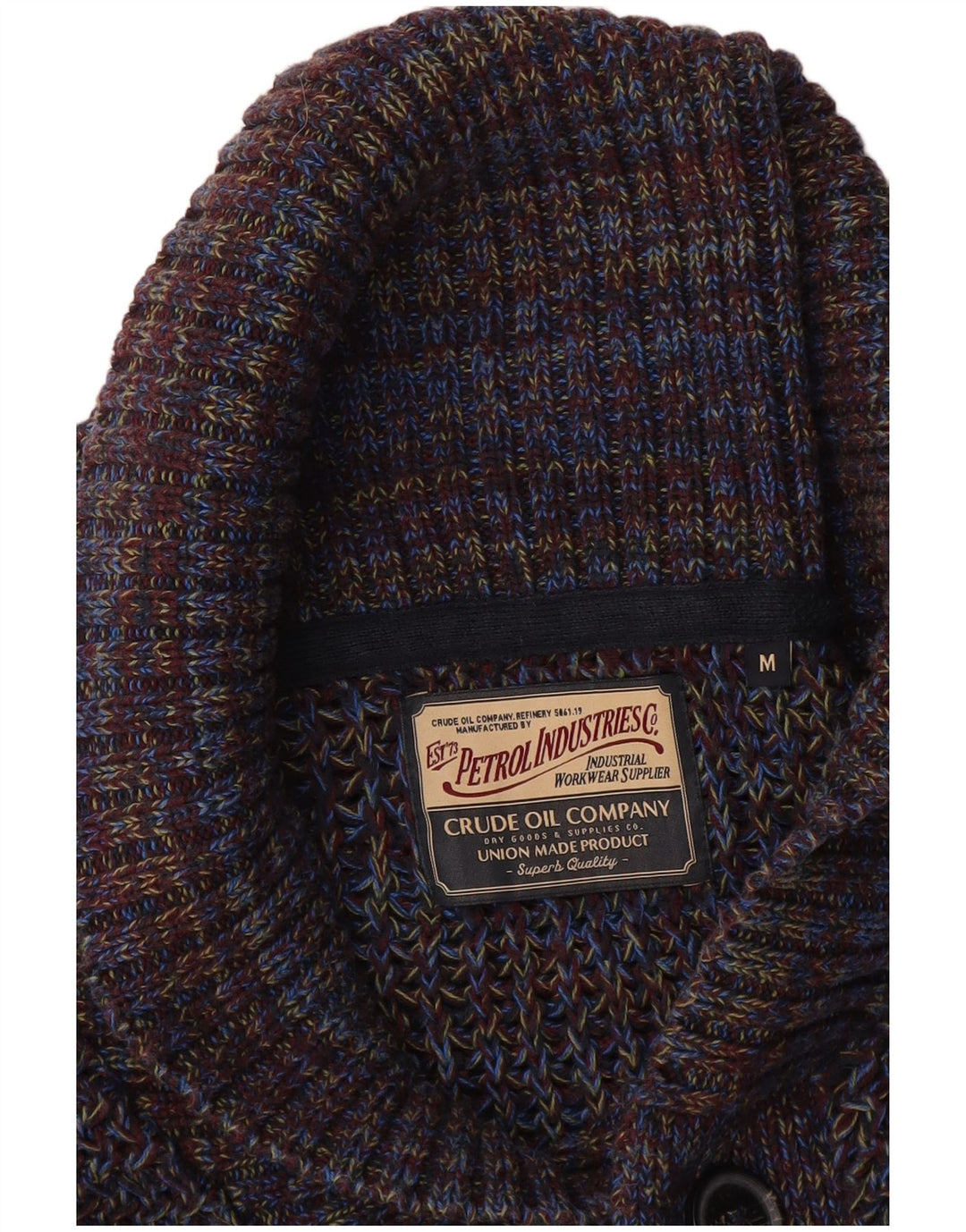 Petrol Industries Ανδρική ζακέτα πουλόβερ Medium Navy Blue Flecked