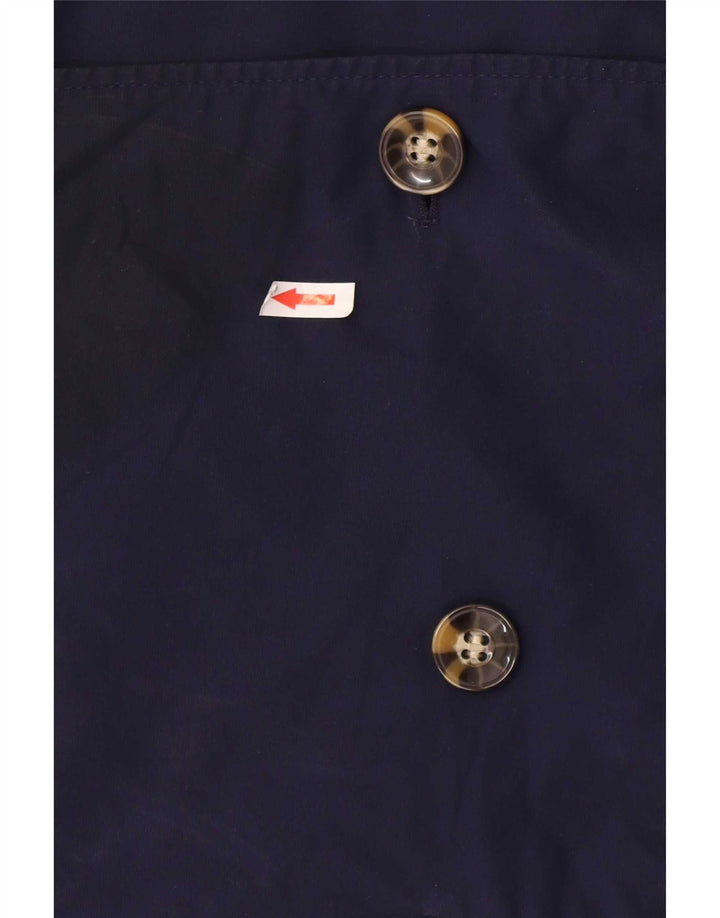 Marks & Spencer Γυναικεία κοντή καμπαρντίνα UK 14 Large Navy Blue Polyester