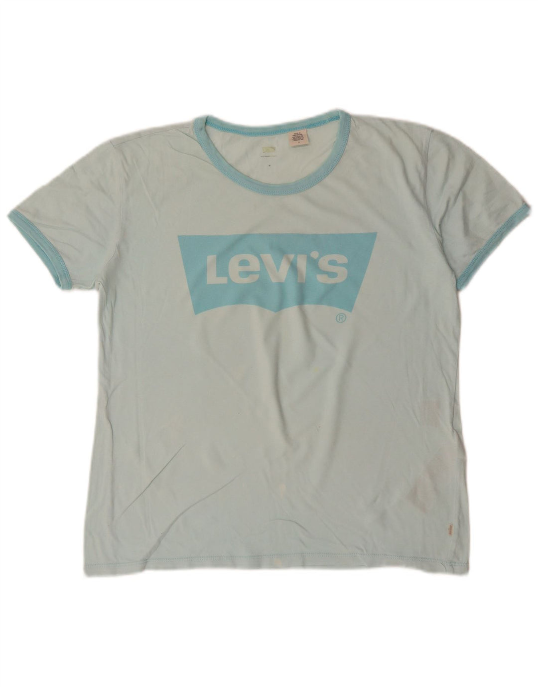 Γυναικείο γραφικό μπλουζάκι LEVI'S Top UK 14 Μεσαίο τυρκουάζ βαμβάκι