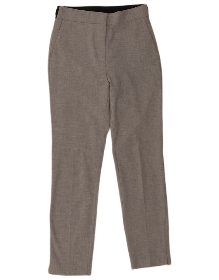 Zara Γυναικείο Slim παντελόνι Chino Small W26 L27 Grey Polyester
