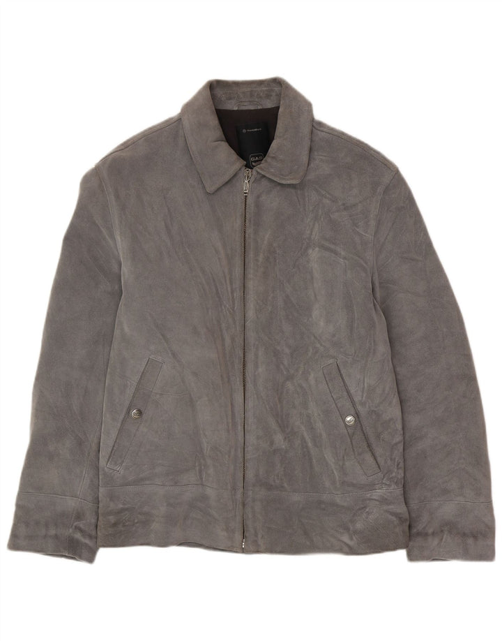 Ανδρικό Suede Jacket GAS UK 42 XL Γκρι Δερμάτινο