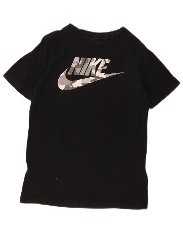 Μπλουζάκι Nike Boys Graphic T-shirt 10-11 ετών, μεσαίο μαύρο βαμβακερό