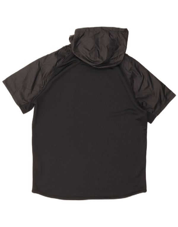 Ανδρικό γραφικό μπλουζάκι με κουκούλα Under Armour Top Large Black Colourblock