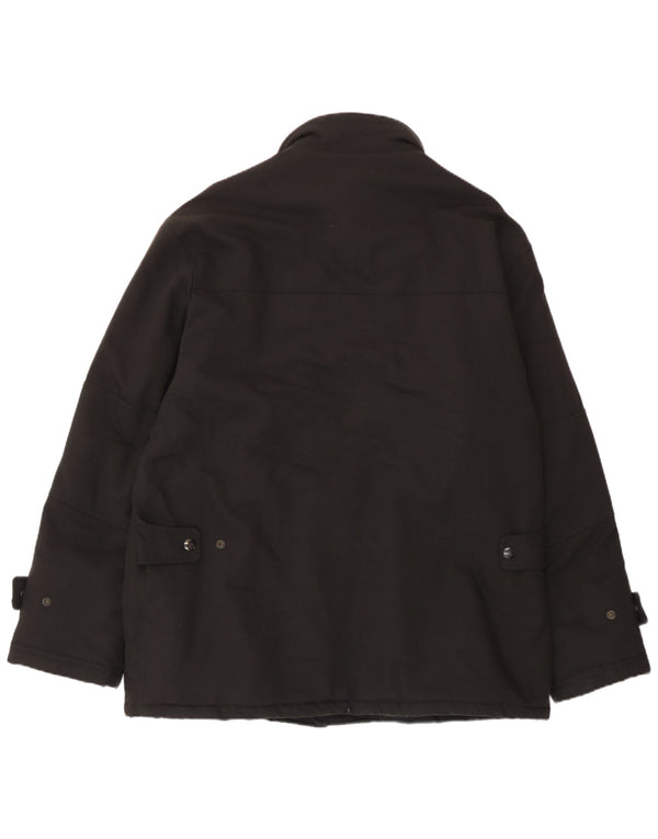 Fay Mens Utility Jacket UK 42 XL Μαύρο