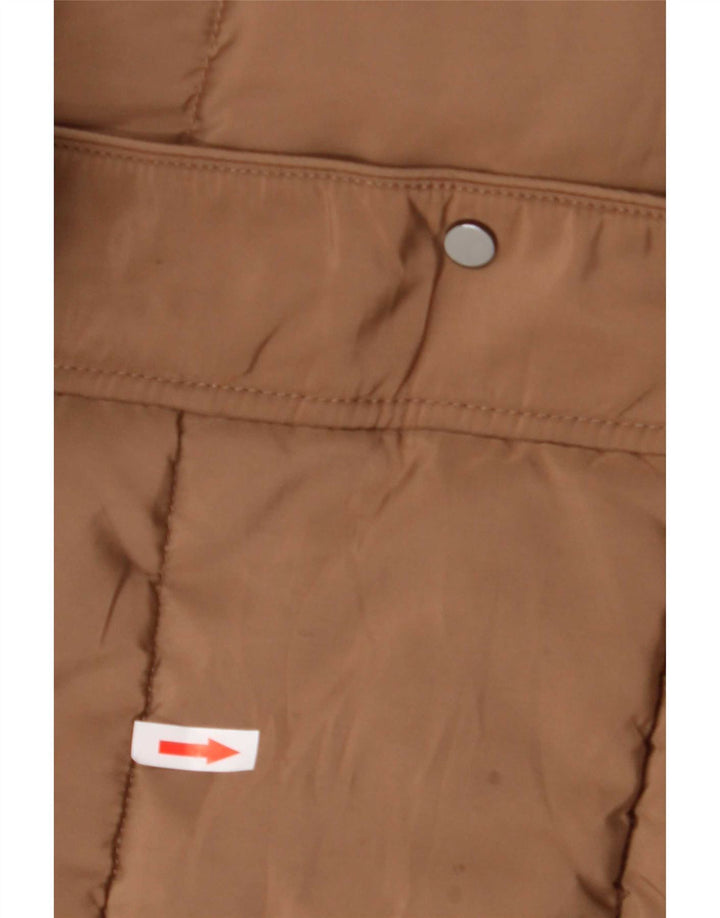 Hobbs Γυναικείο παλτό με επένδυση UK 8 Small Brown Colorblock Polyester