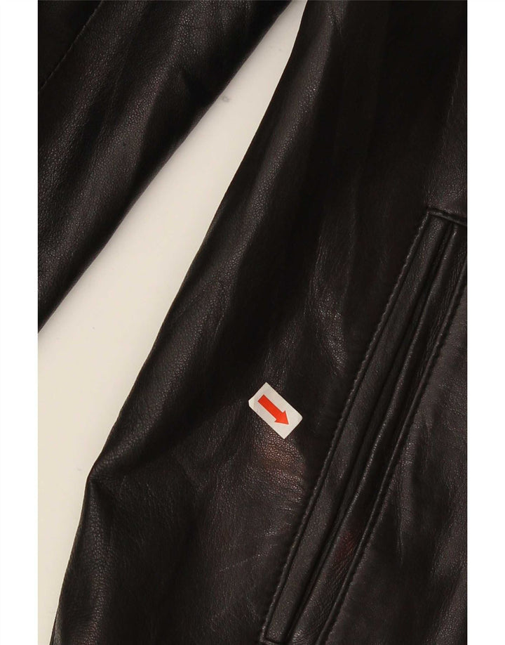 Lavorazione Artigiana Γυναικείο Δερμάτινο Μπουφάν IT 44 Medium Black Classic