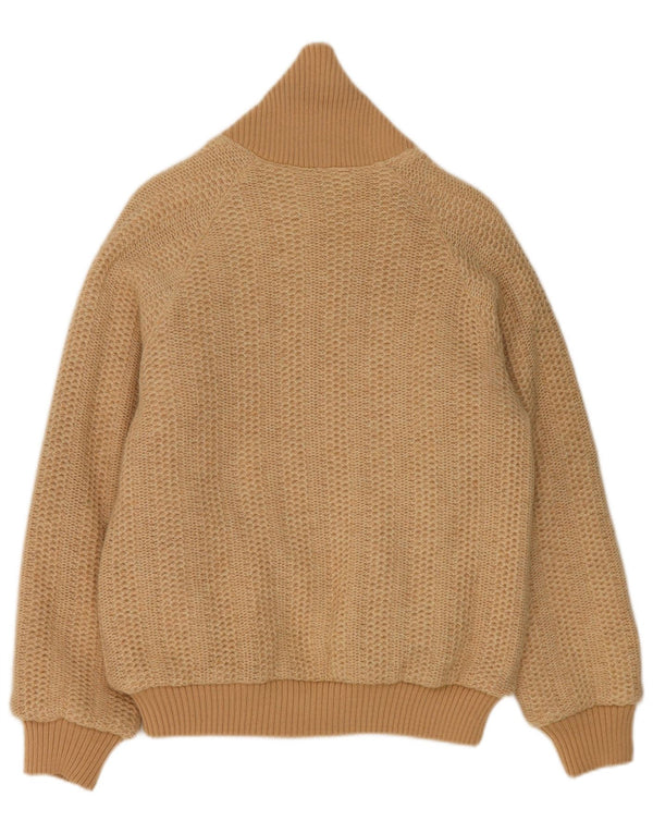 Ανδρικό Vintage Loose Fit Reversible Cardigan πουλόβερ IT 44 XS Μπεζ βαμβακερό