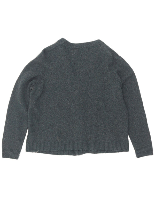 Ανδρικό πουλόβερ ζακέτα Marks & Spencer 2XL μπλε μαλλί