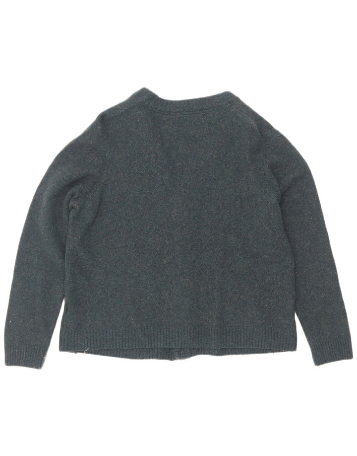 Ανδρικό πουλόβερ ζακέτα Marks & Spencer 2XL μπλε μαλλί