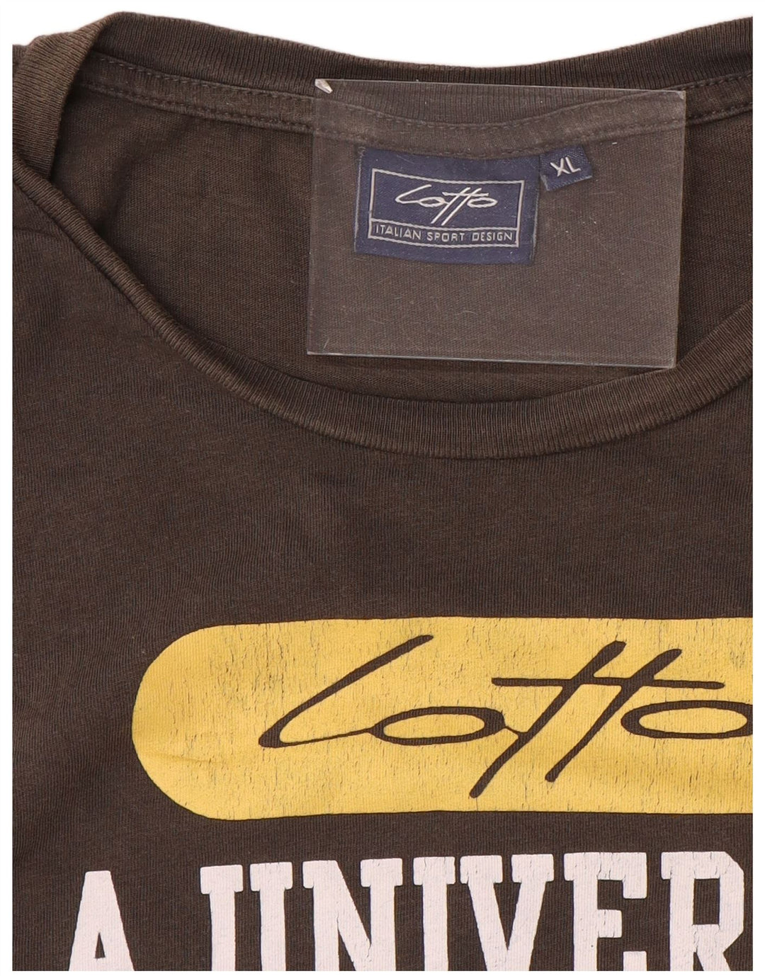 Ανδρικό γραφικό T-Shirt LOTTO Top XL καφέ
