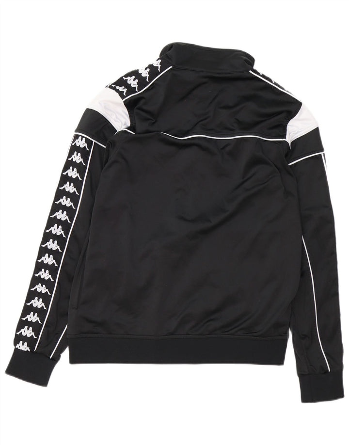 Γυναικεία φόρμα γραφικών KAPPA Top Jacket UK 14 Medium Black Colourblock