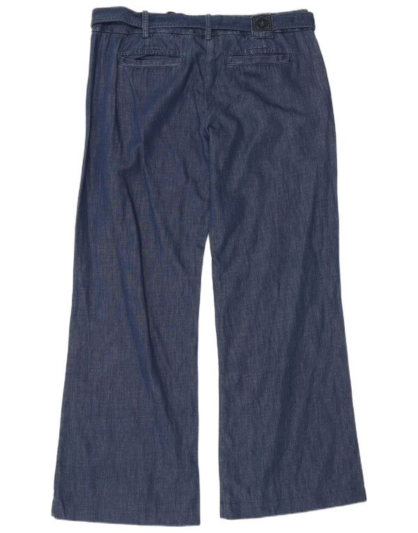 Murphy & Nye Γυναικείο φαρδύ παντελόνι Chino W36 L32 Μπλε βαμβακερό