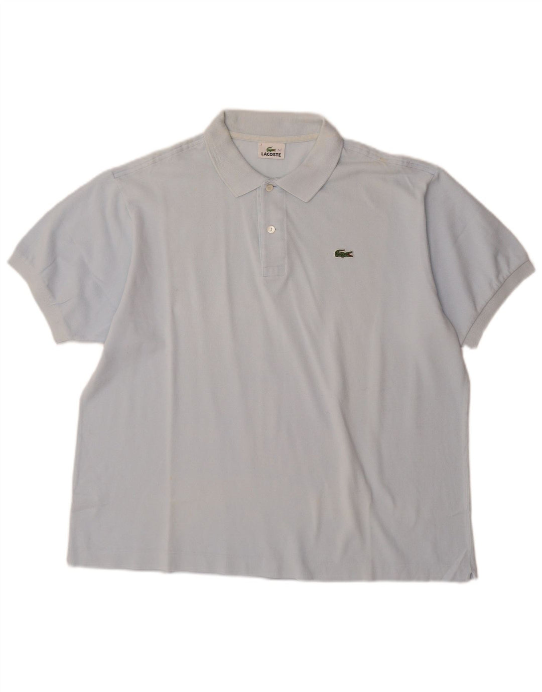 Ανδρικό μπλουζάκι πόλο LACOSTE Νούμερο 7 2XL Μπλε βαμβακερό