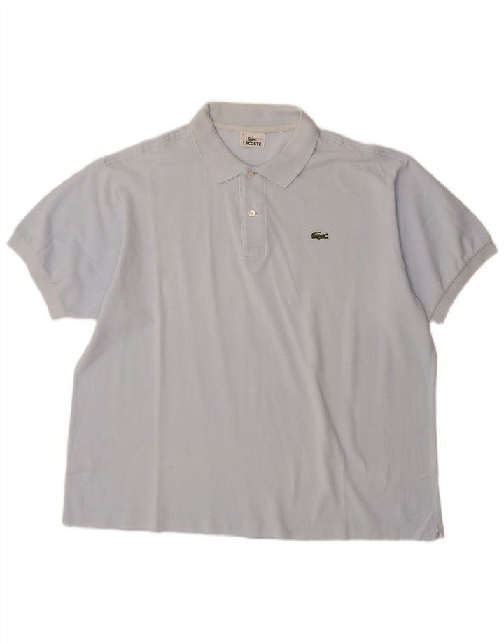 Ανδρικό μπλουζάκι πόλο LACOSTE Νούμερο 7 2XL Μπλε βαμβακερό
