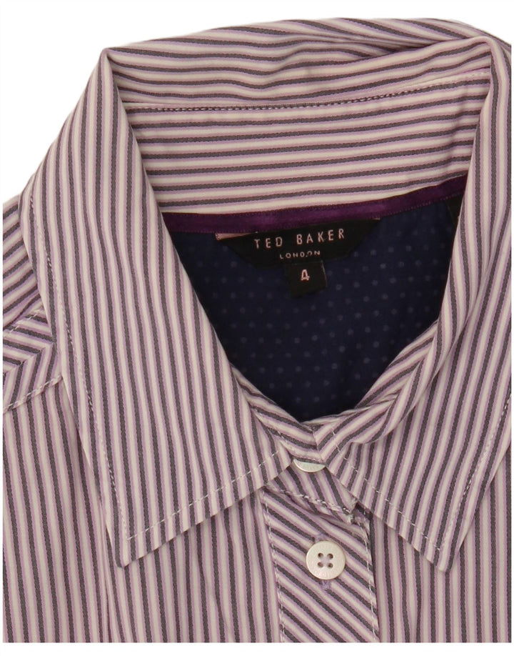 Ted Baker Γυναικείο πουκάμισο Νούμερο 4 Μεγάλο Μωβ ριγέ