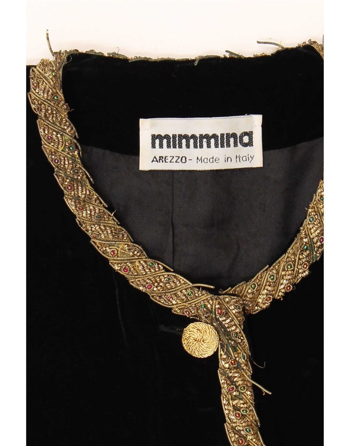MIMMINA Γυναικείο Μπουφάν Blazer με 5 κουμπιά UK 12 Medium Black