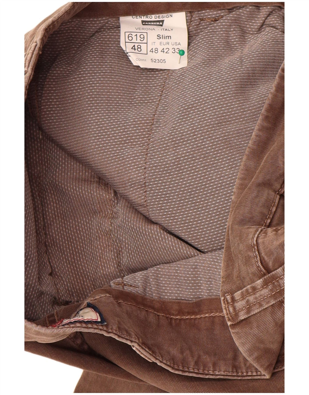Carrera Ανδρικό Slim Παντελόνι Cargo IT 48 Medium W33 L32 Καφέ βαμβακερό