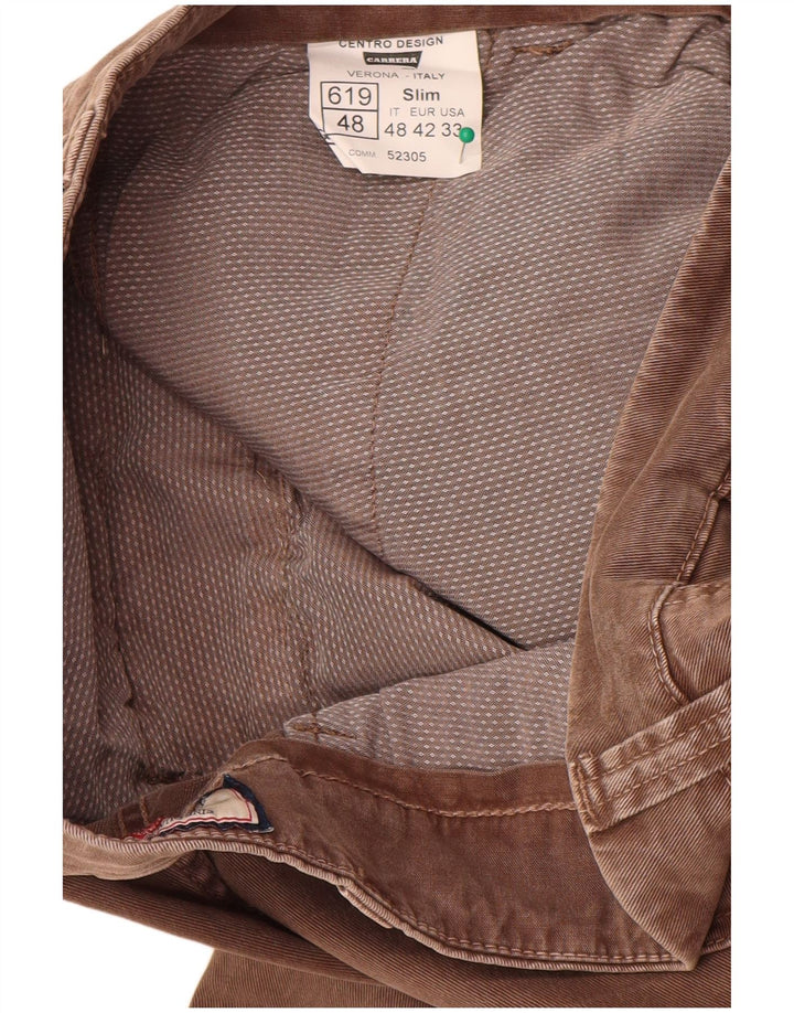 Carrera Ανδρικό Slim Παντελόνι Cargo IT 48 Medium W33 L32 Καφέ βαμβακερό