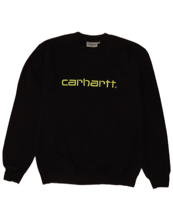 Ανδρικό γραφικό φούτερ Carhartt Jumper Μικρό μαύρο βαμβακερό
