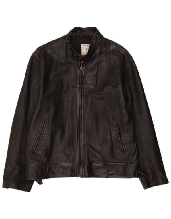 Conbipel Ανδρικό Δωρεάν Δερμάτινο Μπουφάν Heron IT 52 Large Μαύρο Δερμάτινο