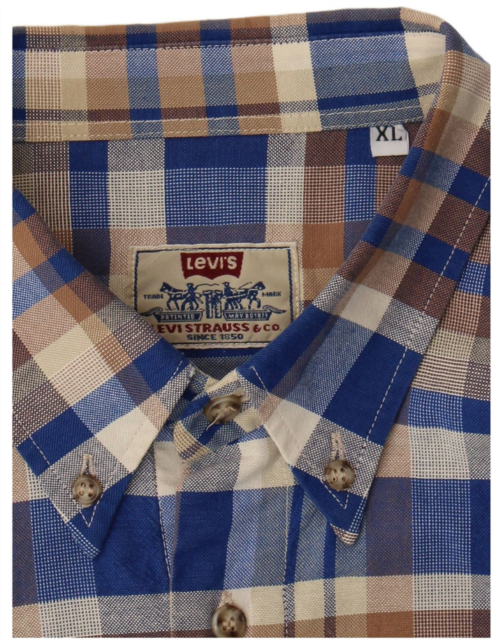 Ανδρικό πουκάμισο Levi's XL Blue Check