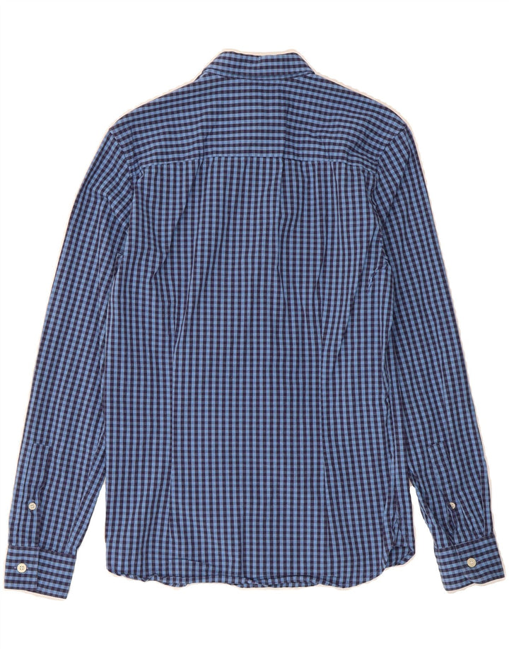 LYLE & SCOTT Mens Slim Fit Shirt XS Blue Gingham Cotton Vintage Lyle & Scott and Second-Hand Lyle & Scott from Messina Hembry 