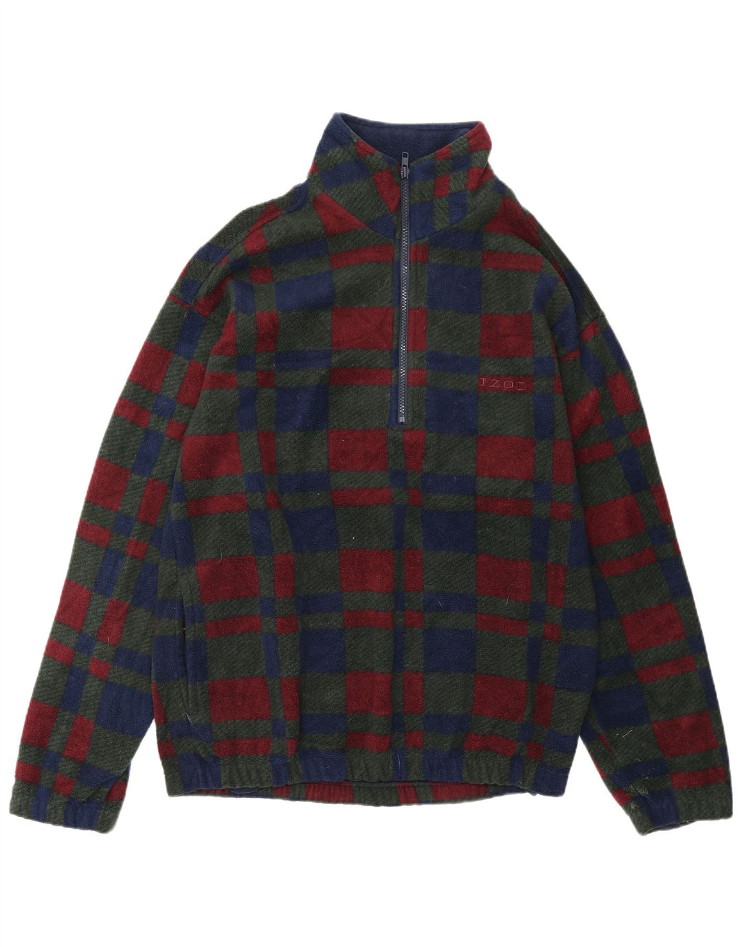 IZOD Ανδρικό φερμουάρ με λαιμόκοψη Fleece Jumper Μικρό πολύχρωμο πολυεστέρας