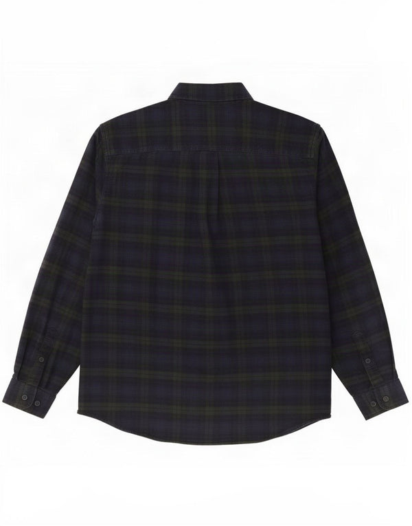 Eddie Bauer Ανδρικό πουκάμισο Classic Fit Flannel Large Navy Blue Check Cotton