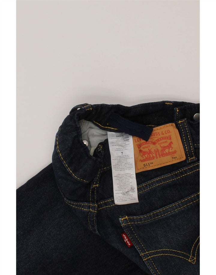 Levi's Boys 511 Slim Jeans 6-7 ετών W24 L22 Μπλε βαμβακερό