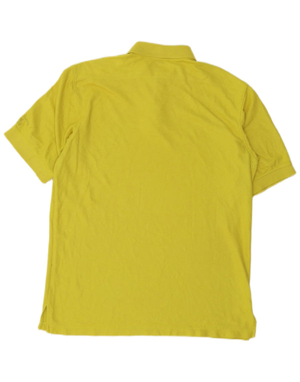 Tommy Bahama Mens Polo Shirt Medium Yellow Cotton