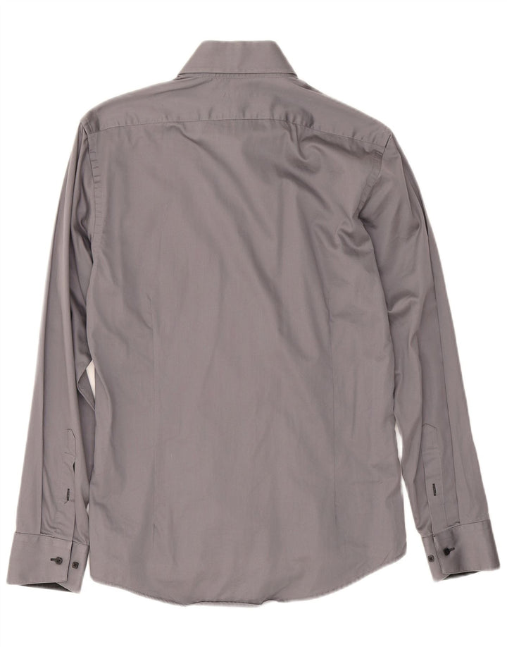 Ανδρικό πουκάμισο Jules Slim Fit Μέγεθος 39/40 Μεσαίο Γκρι βαμβακερό