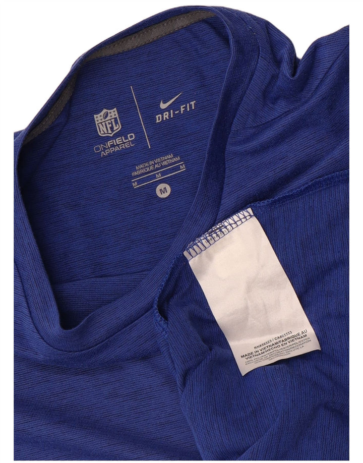 Ανδρικό γραφικό μπλουζάκι NIKE Top Medium Blue Polyester