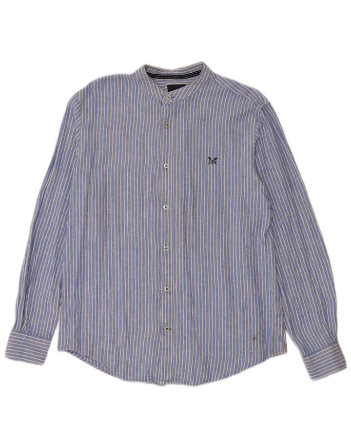 Ανδρικό πουκάμισο Crew Clothing Λινό με μεσαίο μπλε pinstripe