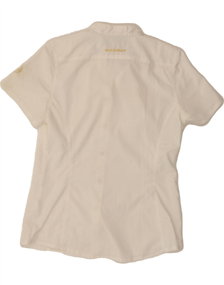 MAMMUT Womens Short Sleeve Shirt UK 10 Small White Vintage Mammut and Second-Hand Mammut from Messina Hembry 