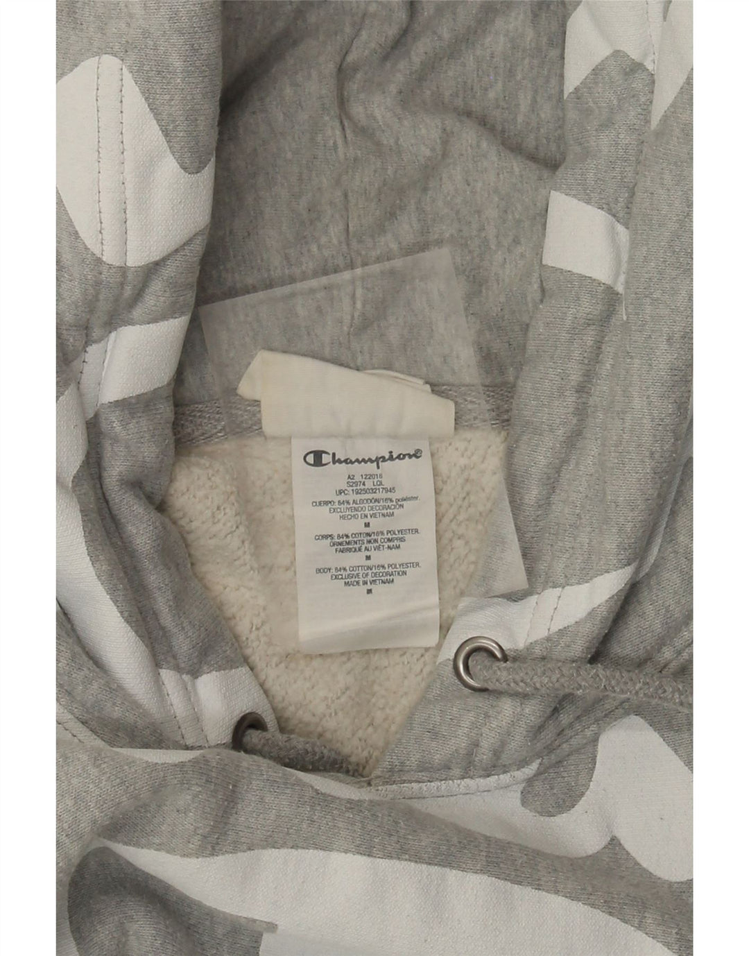 Ανδρικό Champion Graphic Hoodie Jumper Μεσαίο γκρι βαμβακερό