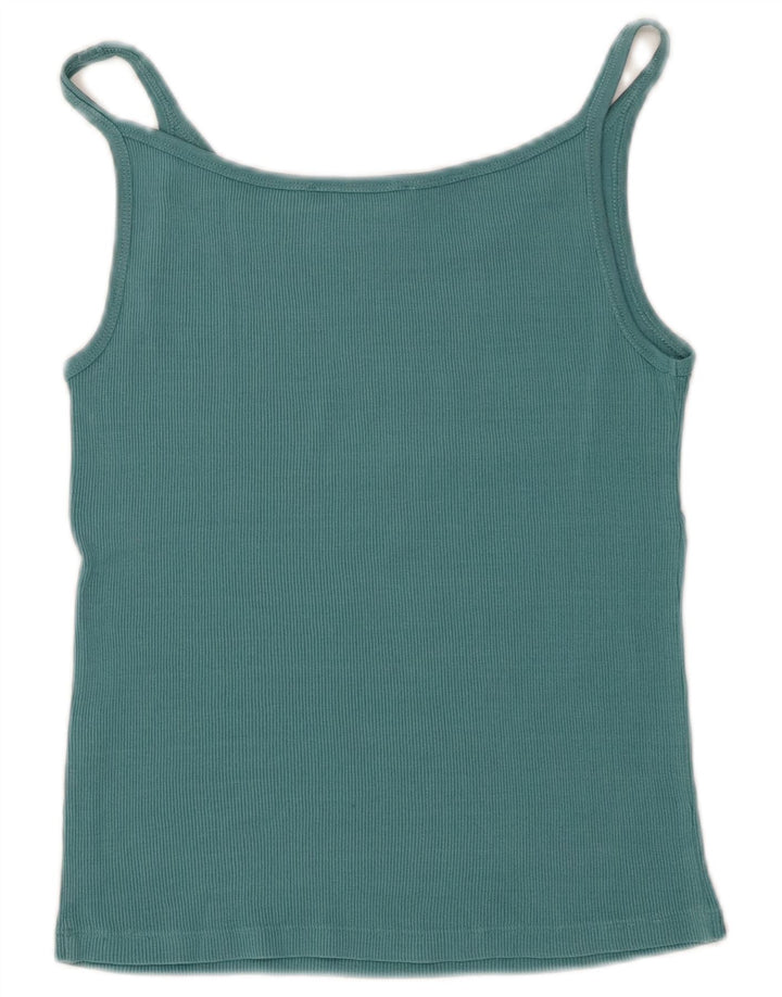 Max Mara Womens Weekend Crop Cami Top UK 14 Large Blue